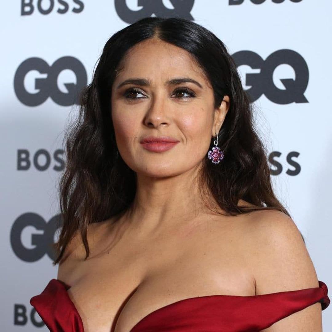 Salma Hayek looks stunning during the GQ Men of the Year Awards 2022 red carpet