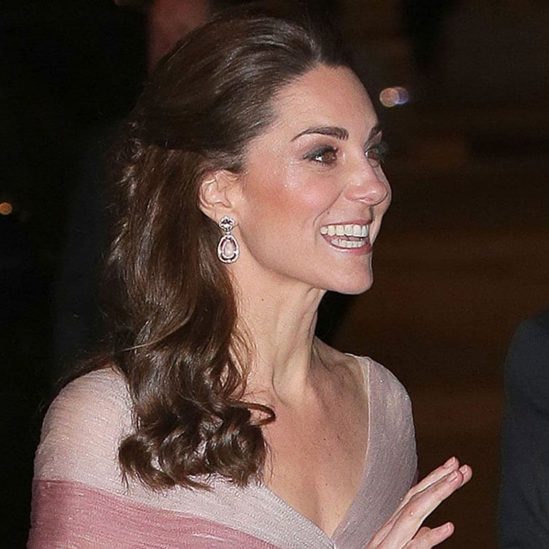 Kate Middleton wows in dusty pink Gucci gown on glam London night out