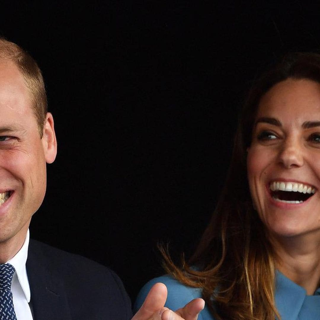 William and Kate could not look happier at their first joint engagement of fall