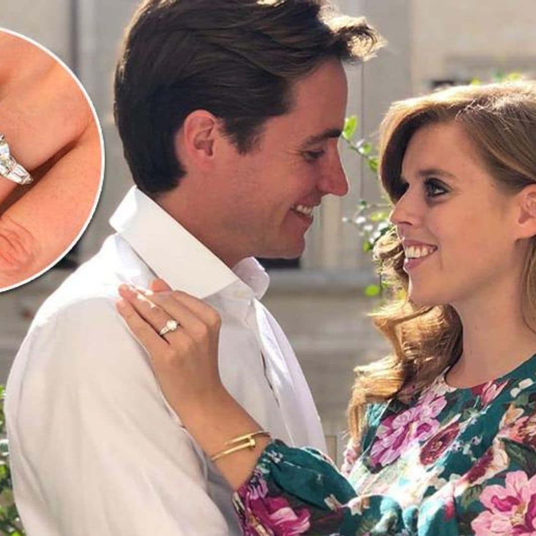 Princess Beatrice is engaged to Edoardo Mapelli Mozzi - see the ring