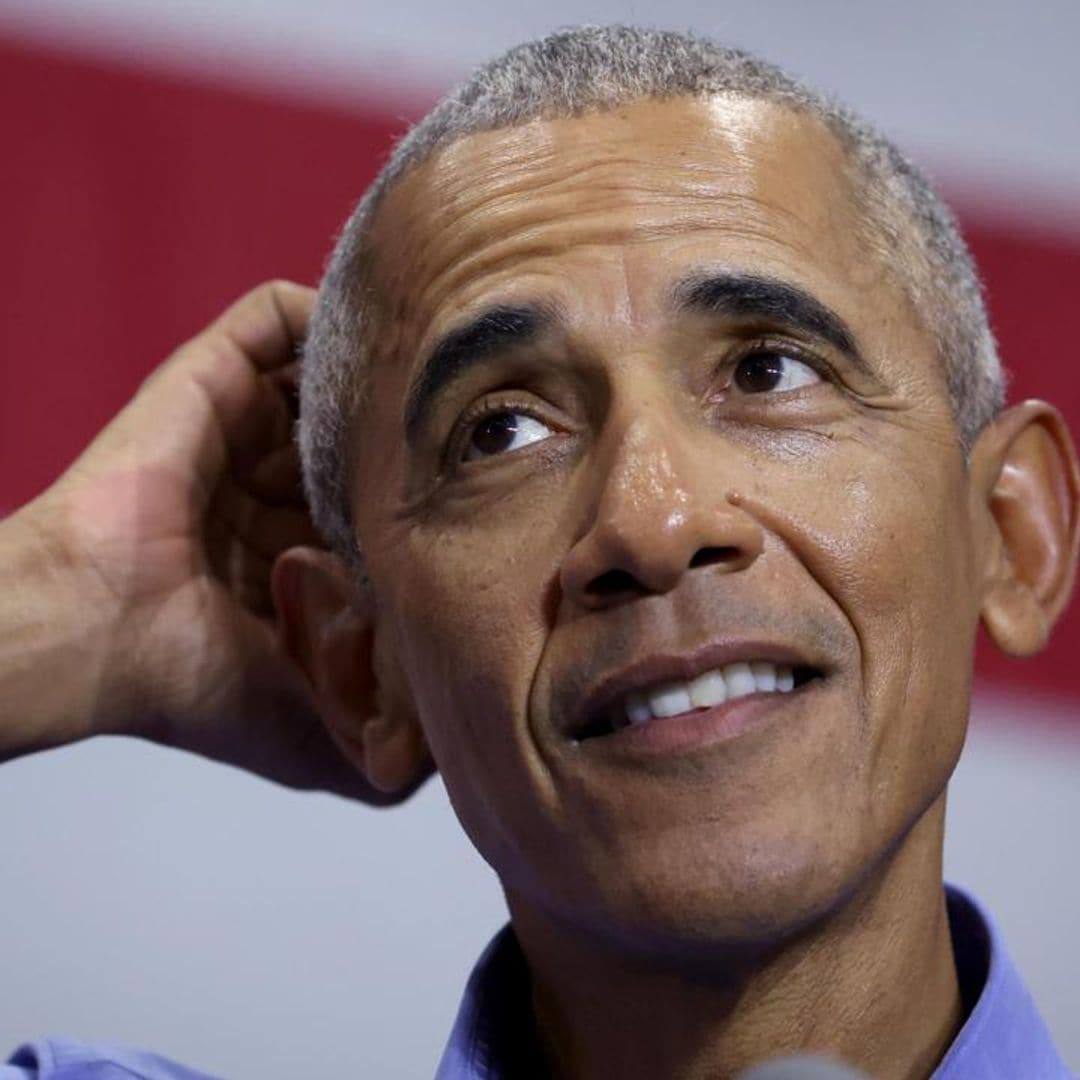 A woman interrupts President Barack Obama’s speech with a steamy compliment