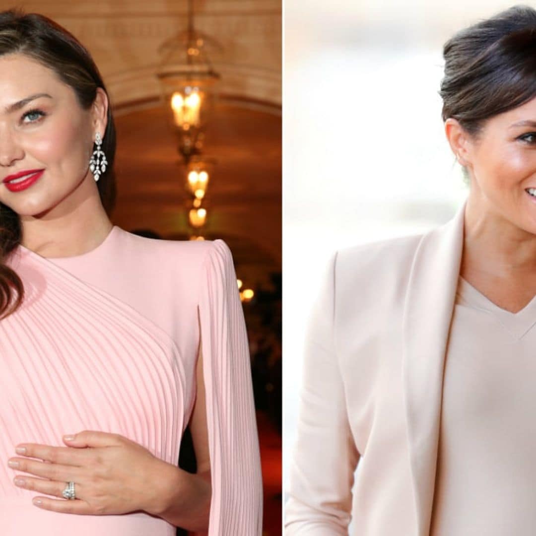 Miranda Kerr debuts her baby bump in the most Meghan Markle way