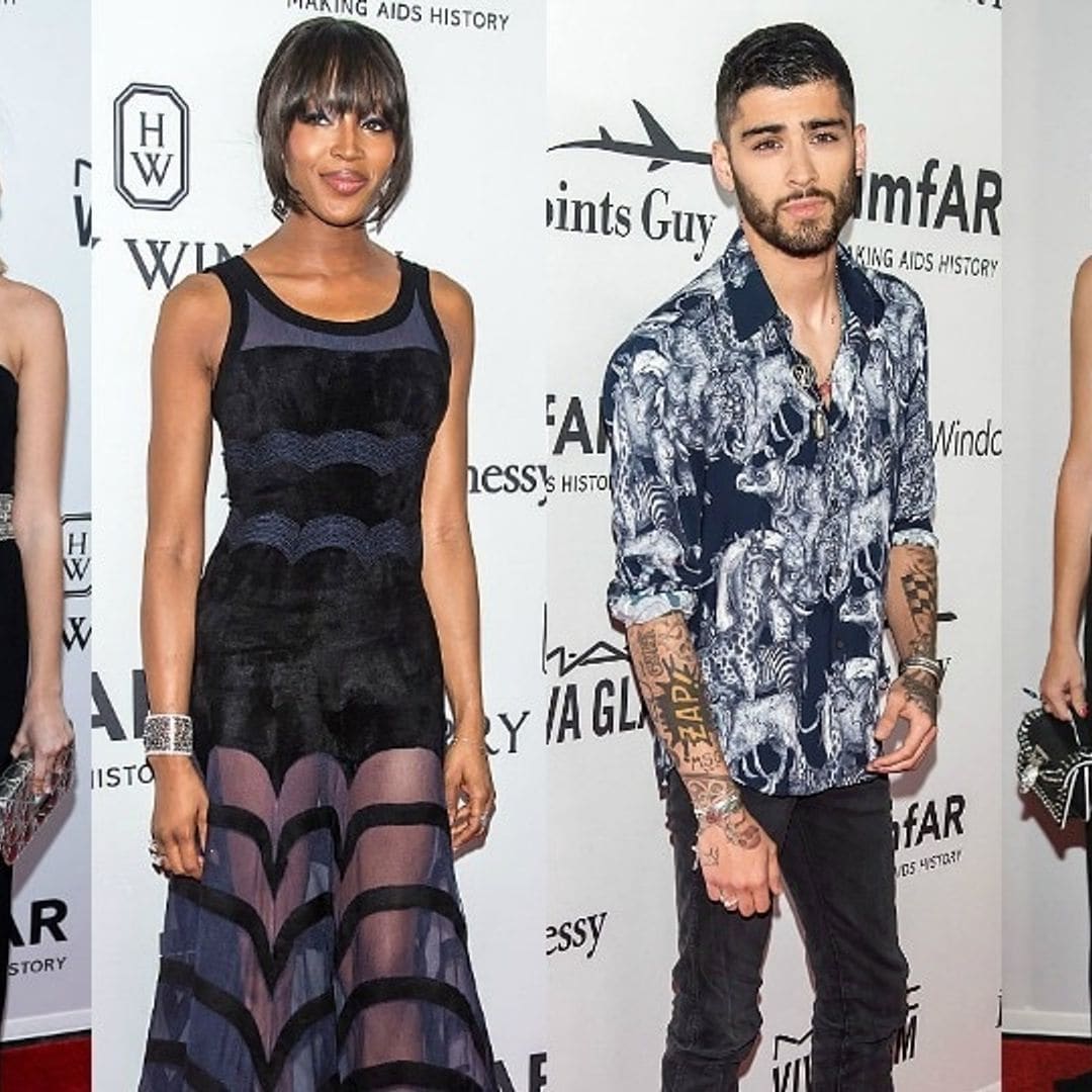 From Naomi Campbell to Zayn Malik: See the star turnout at amfAR's New York Inspiration Gala