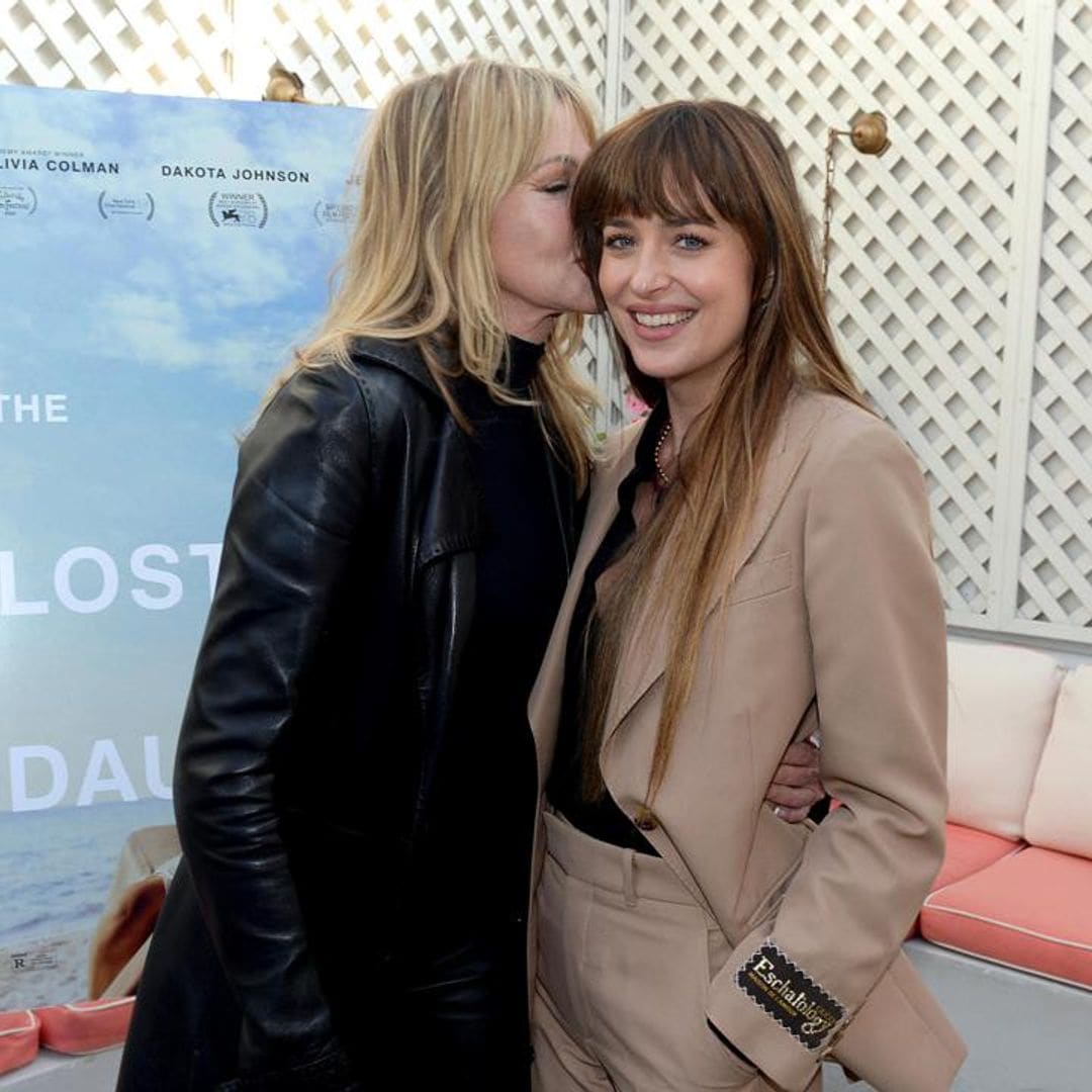 Dakota Johnson says her mom Melanie Griffith embarasses her in front of a lot of people