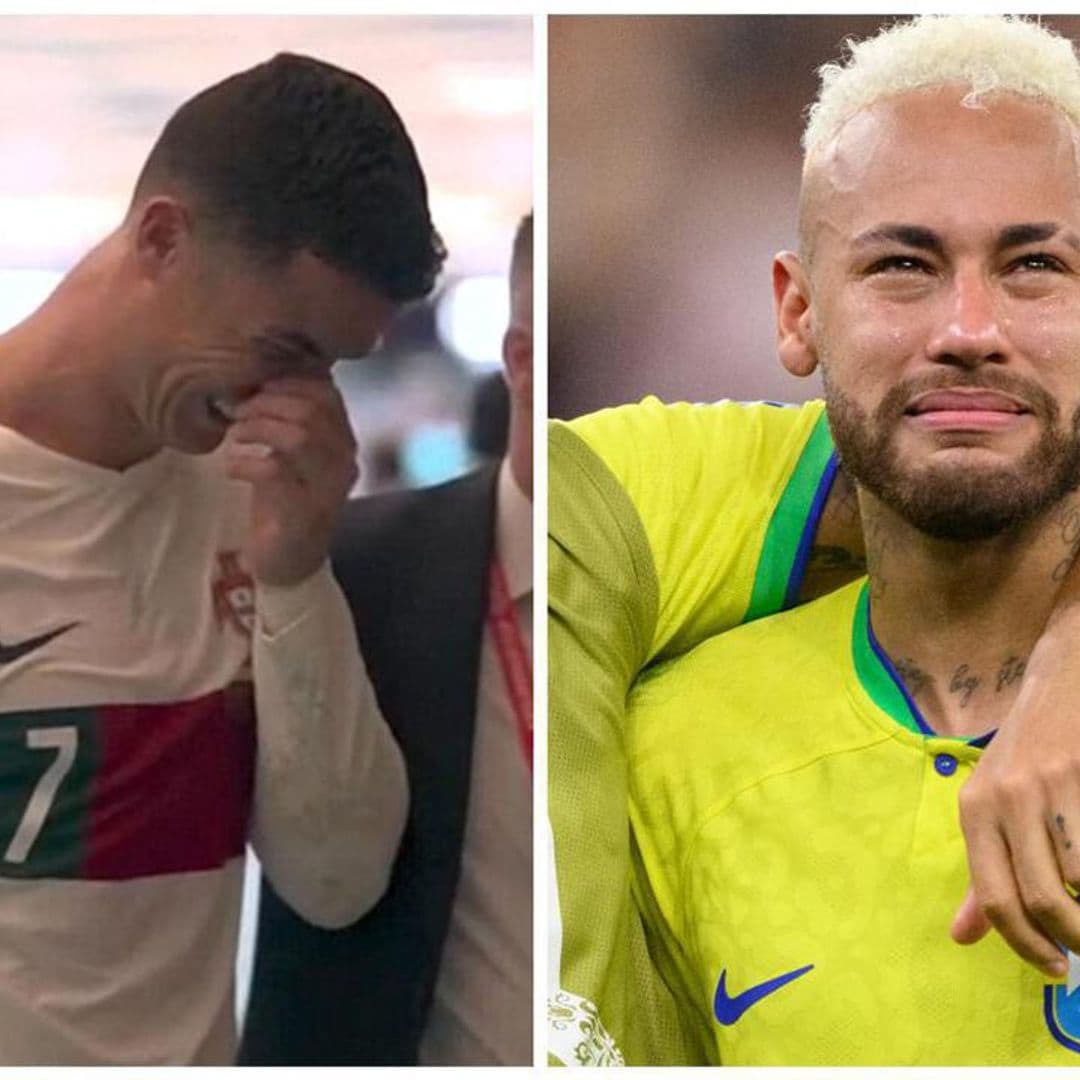 Neymar and Ronaldo break down after losing their shot at the World Cup