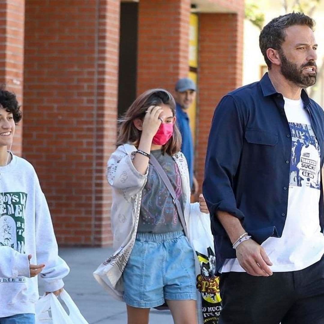 Ben Affleck shopping for Halloween outfits with Emme and Seraphina