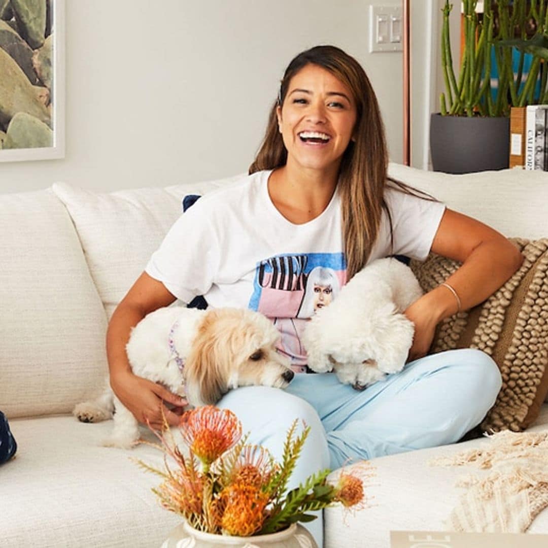 Gina Rodriguez redecorates her living room on a budget and we're obsessed!