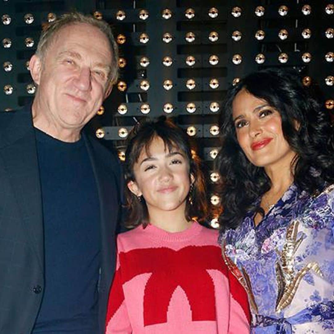 Salma Hayek’s rare candid with daughter Valentina and husband Francois is beyond precious