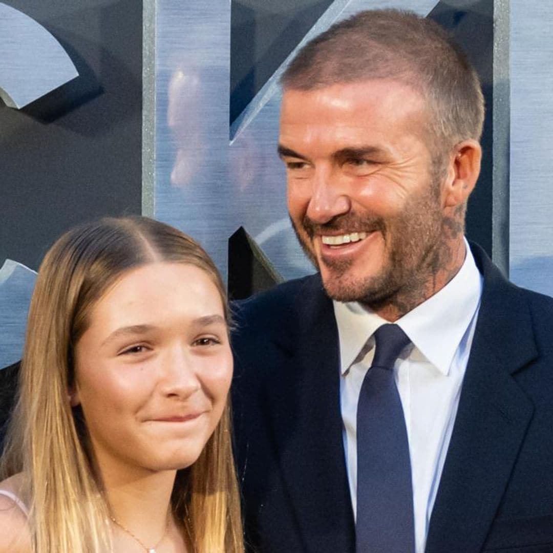 David and Harper Beckham recreate iconic 1932 ‘Lunch atop a Skyscraper’ photograph