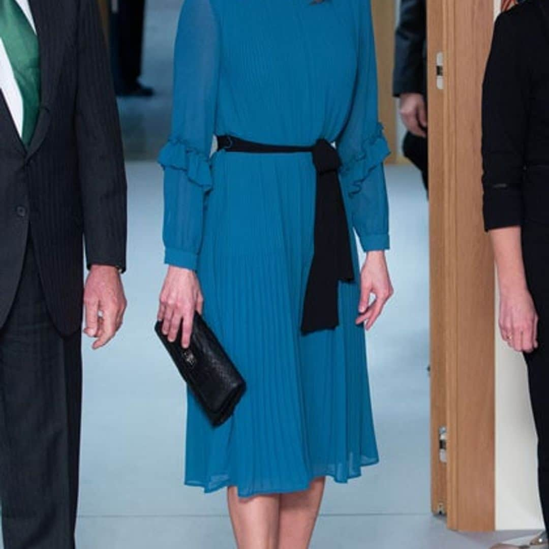 Queen Letizia makes this tweed dress from Zara look impeccably chic