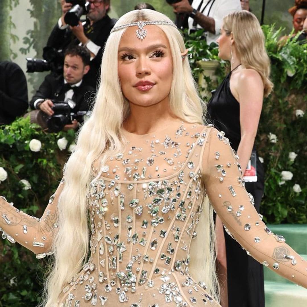 Karol G makes her Met Gala debut with an ethereal look and blonde hair