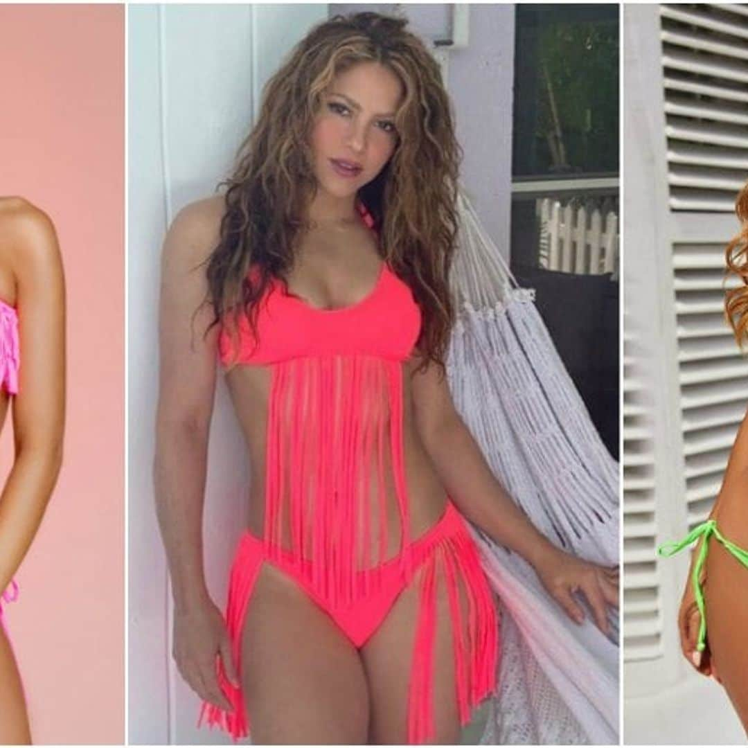 See it, shop it! Shakira's hot pink fringe bikini