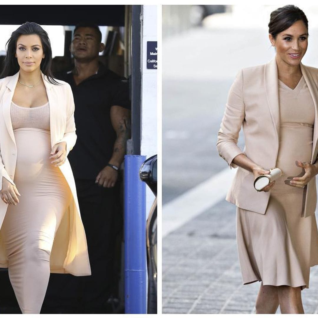 Kim Kardashian and Megan Markle seem to be each other’s style inspiration