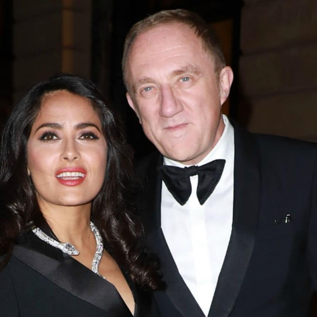 Salma Hayek and François-Henri Pinault bring date night style to the next level in Paris