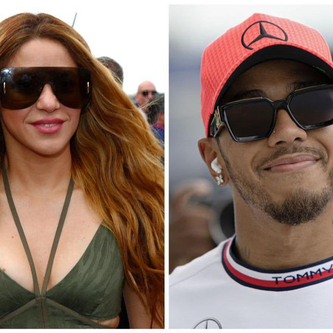 Shakira and Lewis Hamilton go on a boat ride in Miami