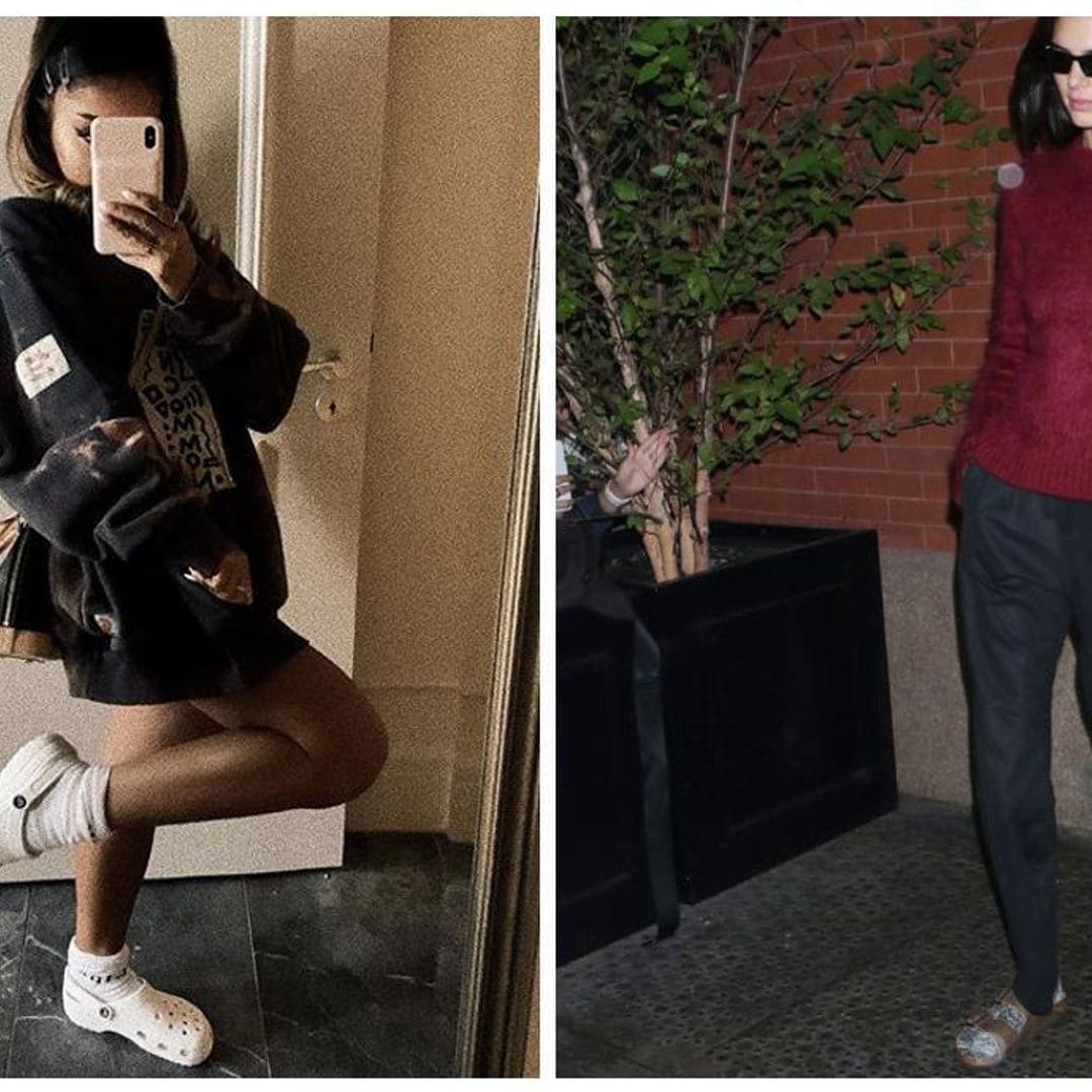 Comfortable or trendy? Slippers with socks, the new fashion trend among celebs