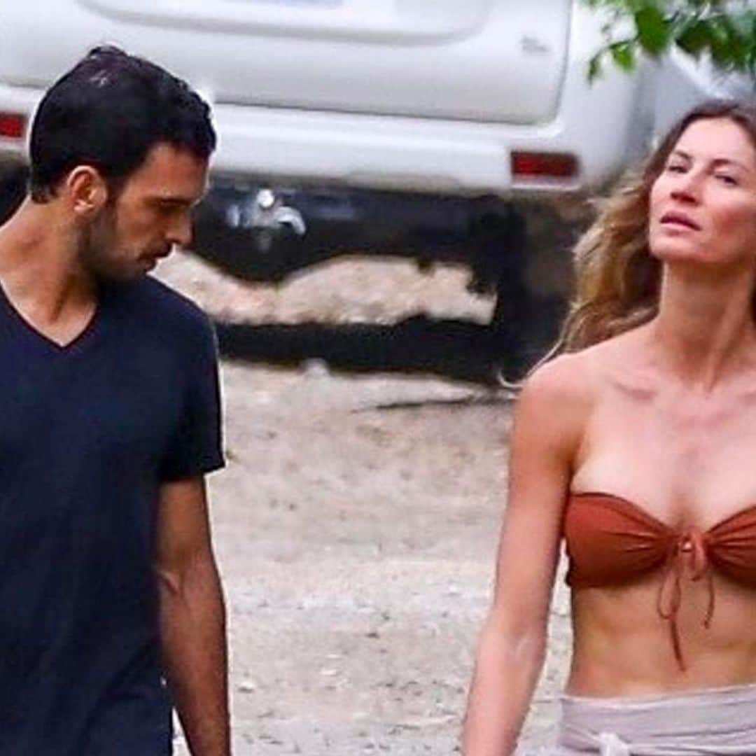 Gisele Bündchen is spotted in her bikini with Joaquim Valente