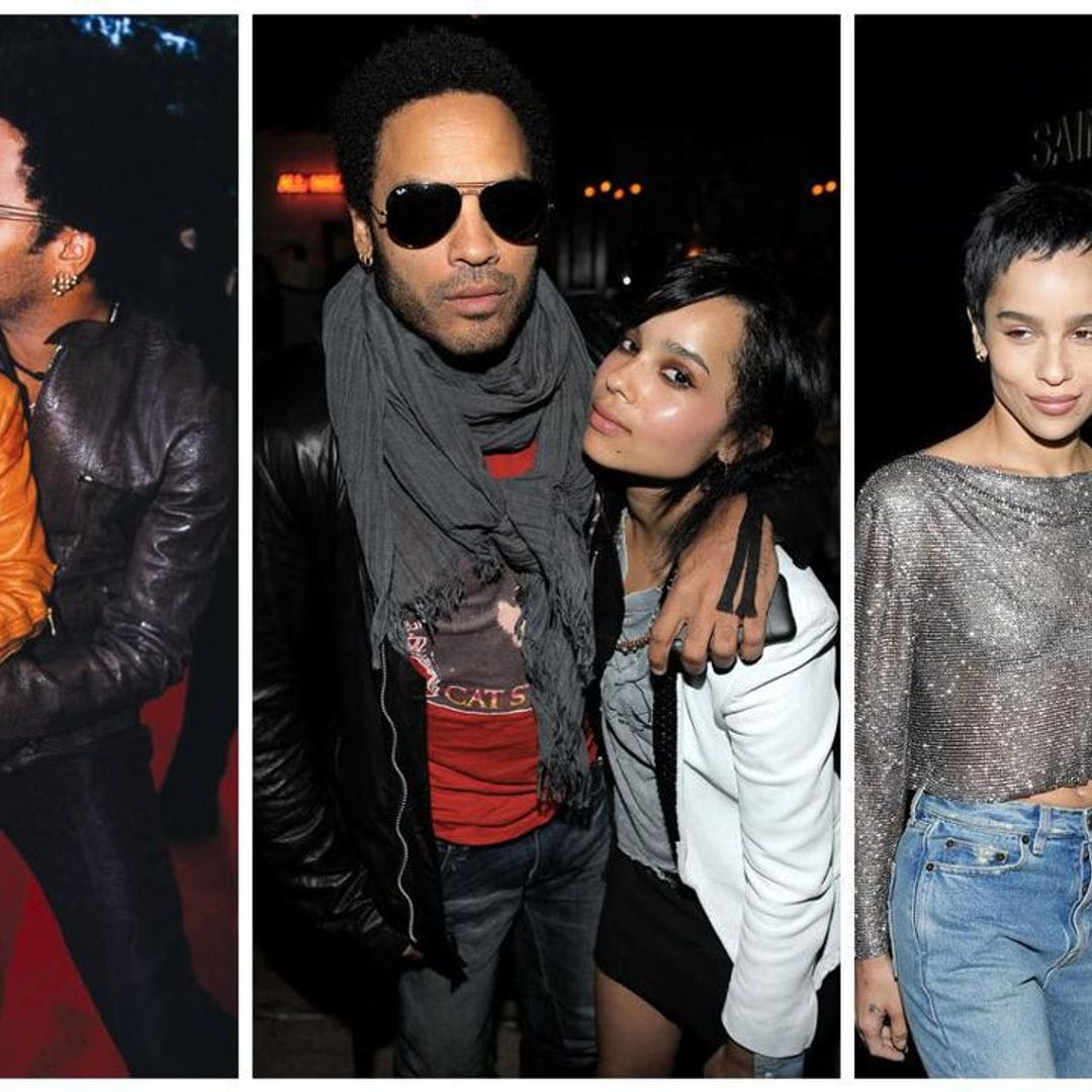 Lenny Kravitz honors Zoë for her birthday; photos through the years