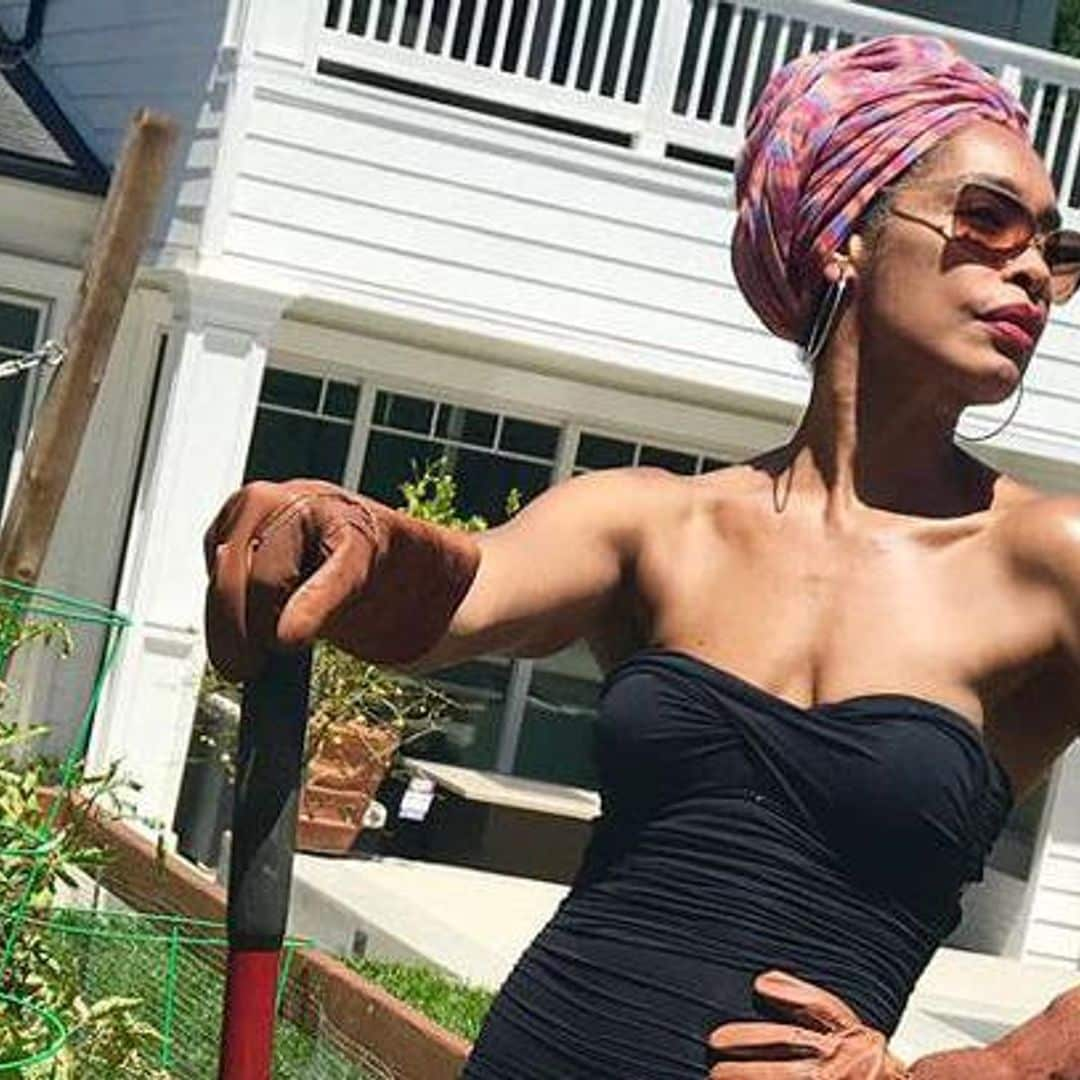 See how Gina Torres makes gardening look extra stylish and fun