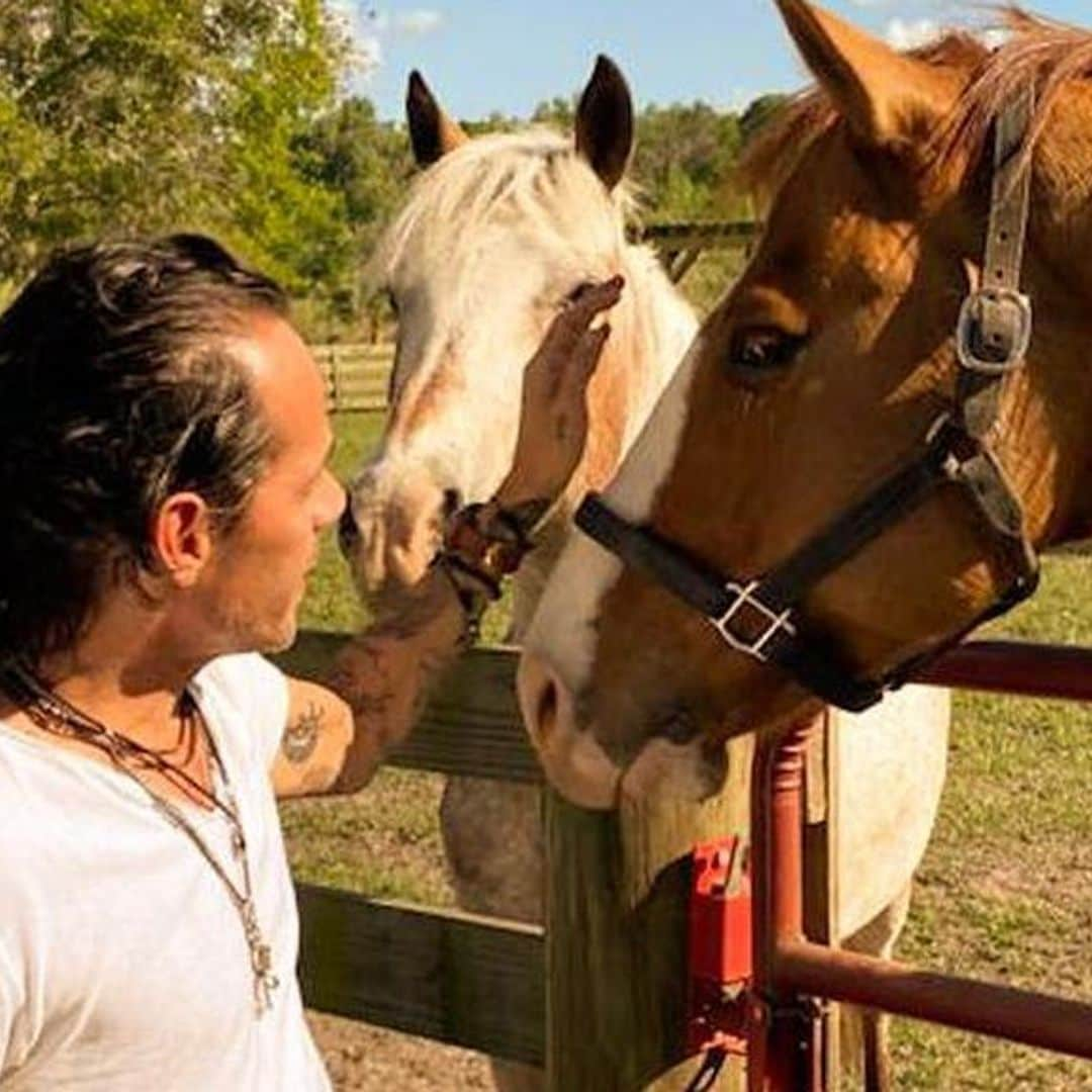 Marc Anthony’s quarantine activities include a motorbike and this epic view