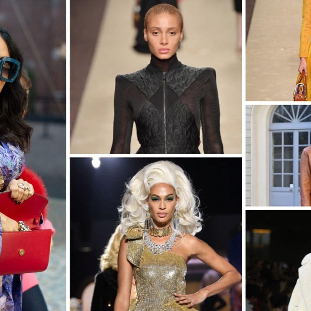 From Salma Hayek to Joan Smalls, all the stars on and off the catwalk at Milan Fashion Week