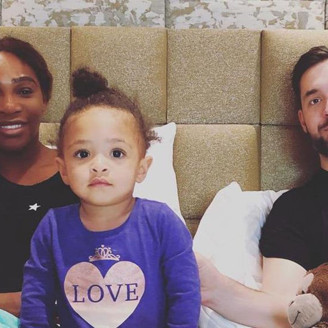 Serena Williams’ husband Alexis turns her into pancake for daughter Olympia and we’re shook