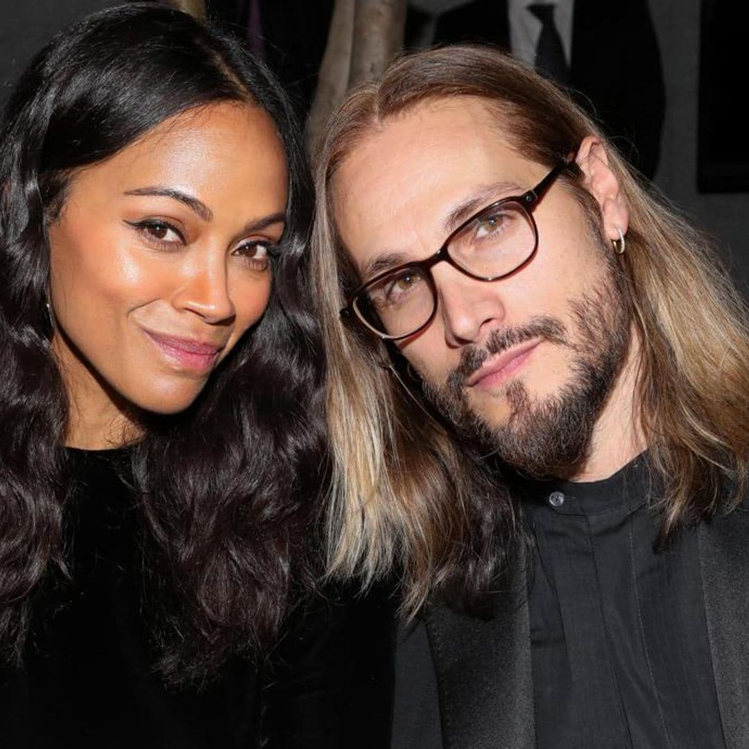 Zoe Saldana and her husband reveal a playful beauty makeover