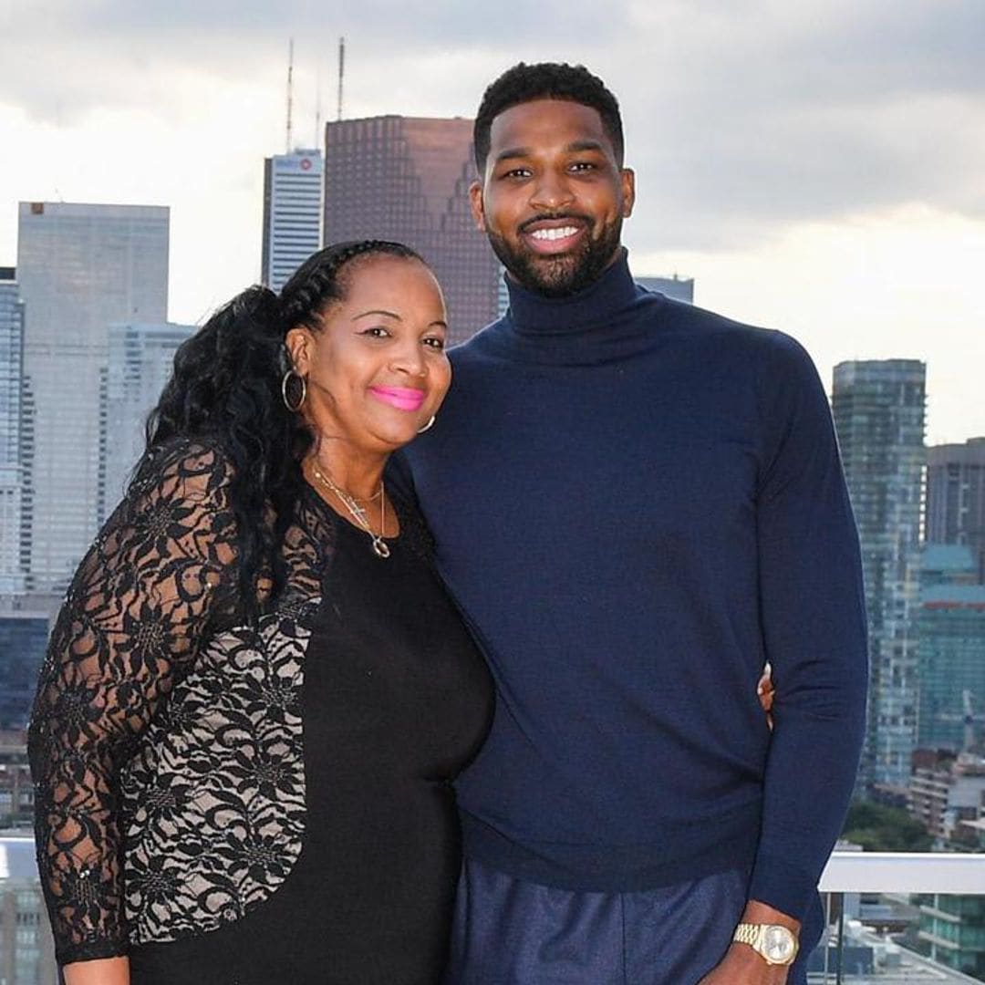 Khloé Kardashian and Kris Jenner support Tristan Thompson after his mom’s passing