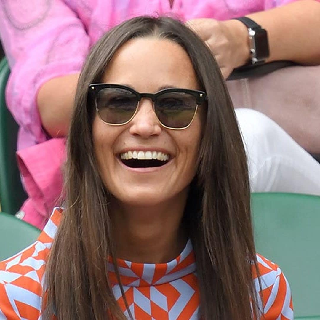 Pippa Middleton aces 1960s style in $460 Tabitha Webb dress at Wimbledon