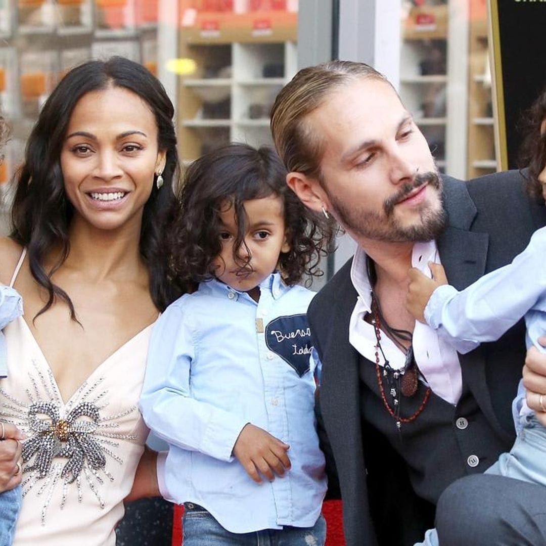 Zoe Saldana’s son crashes online baking class to steal some of her homemade banana bread