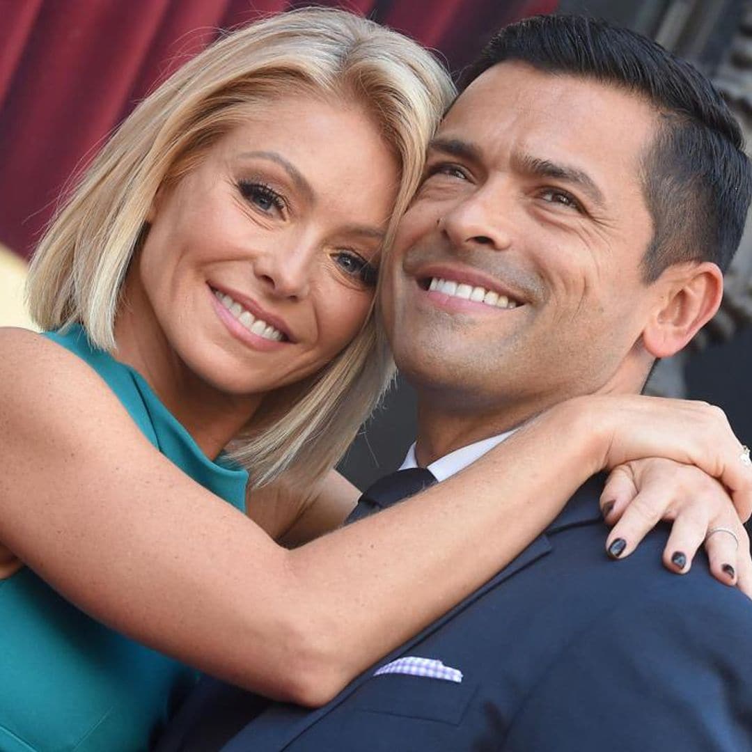 Kelly Ripa celebrates two anniversaries with two special men in her life