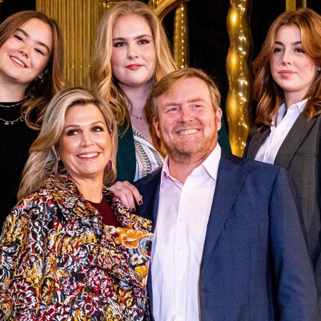 Queen Maxima and family go glam for their 2022 Christmas card photo