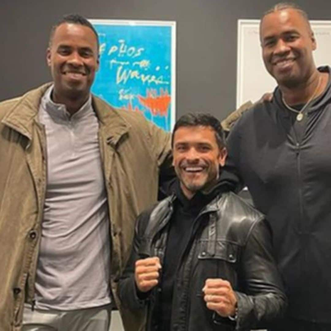 Mark Consuelos looks tiny in photos with NBA players