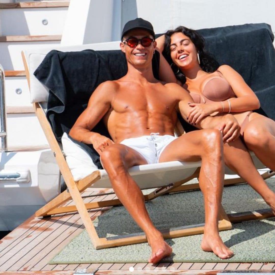 Cristiano Ronaldo and Georgina Rodriguez spend their summer relaxing at a private yacht