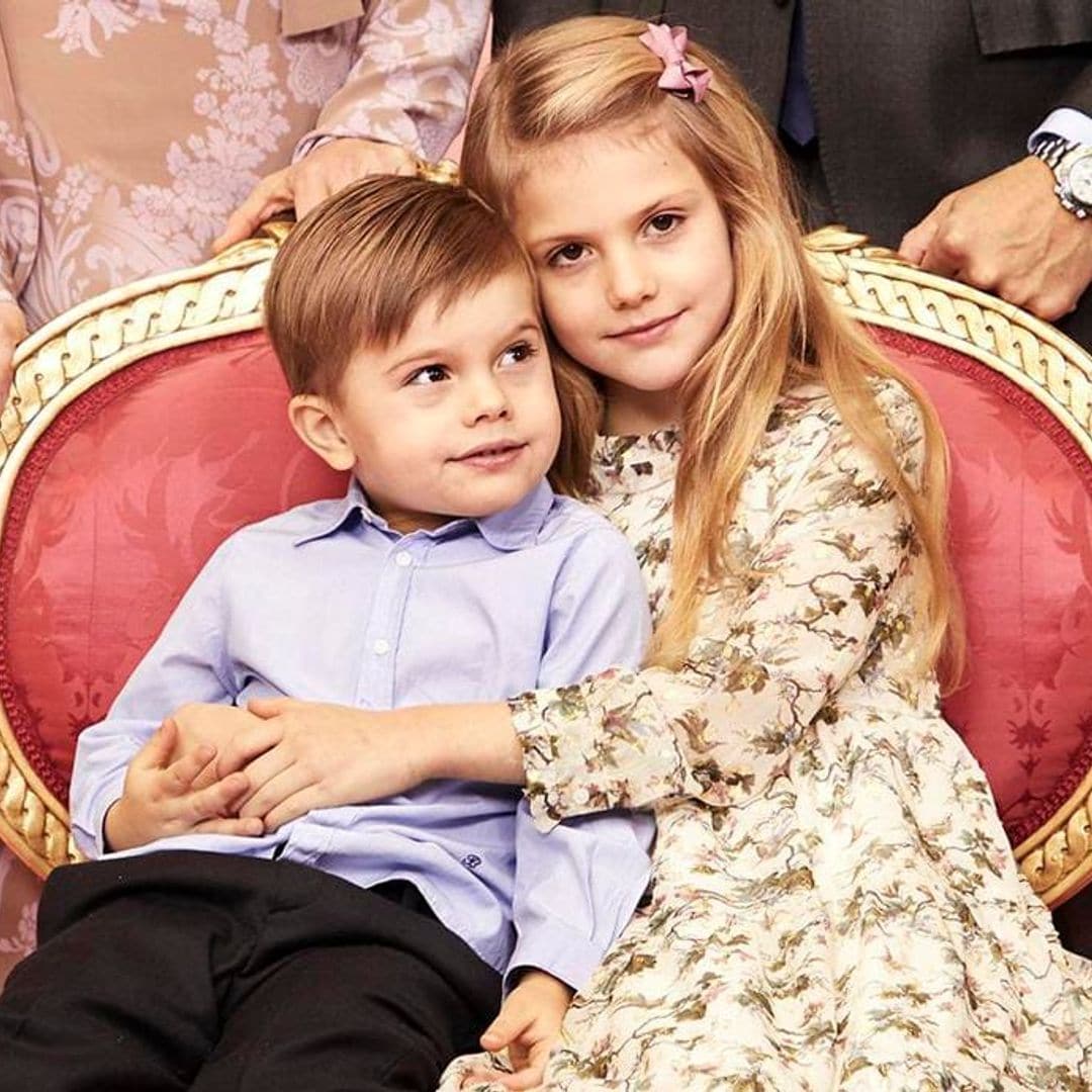 Crown Princess Victoria’s children show how to wash hands ‘in times of infection’