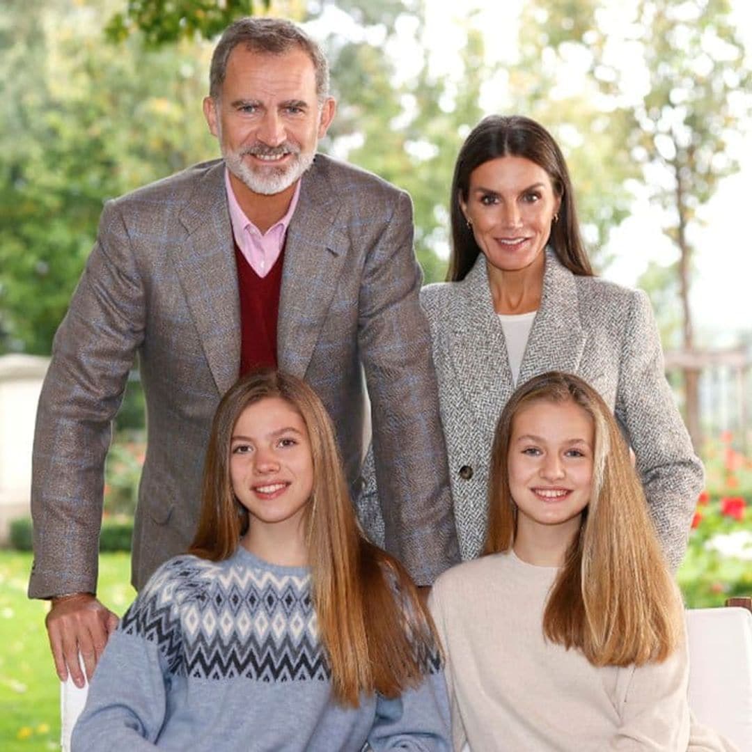 Spanish Princesses’ sisterly love on display in family Christmas card