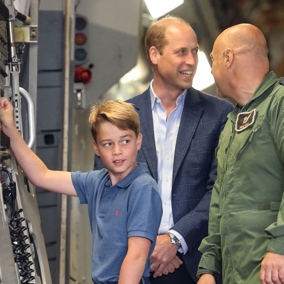 The Prince and Princess of Wales watch as Prince George takes flight: Report