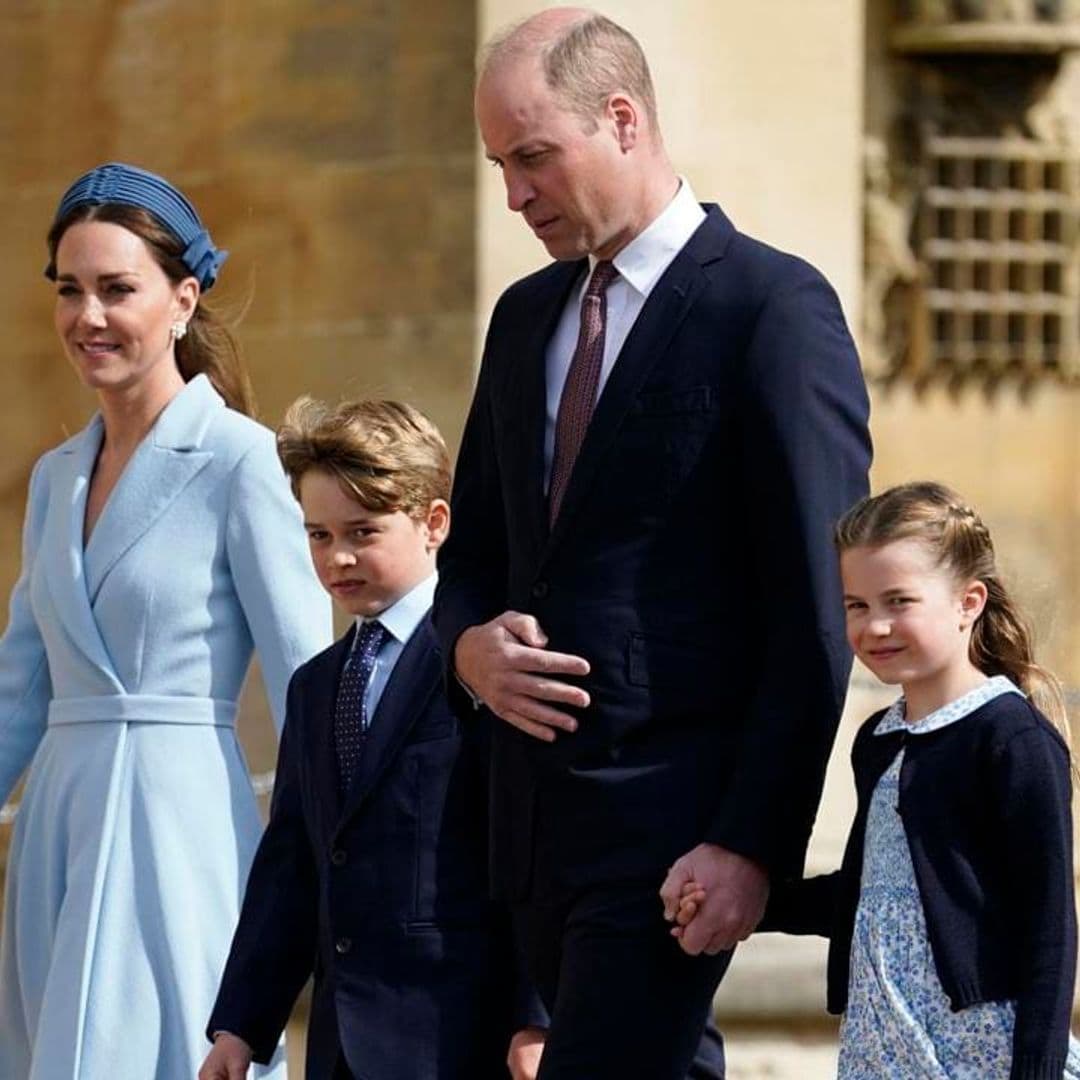 Royal kids attend Easter Sunday service: See photos