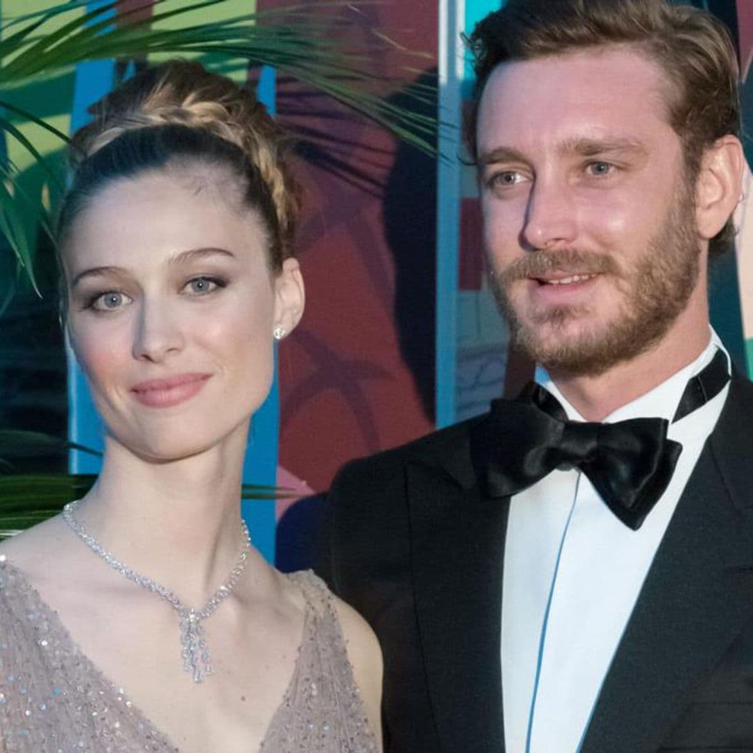 Beatrice Borromeo and Pierre Casiraghi take precaution while out in Monaco