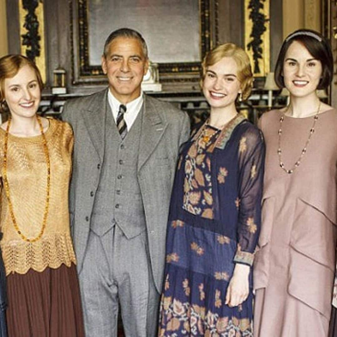 George Clooney charms the ladies of 'Downton Abbey'