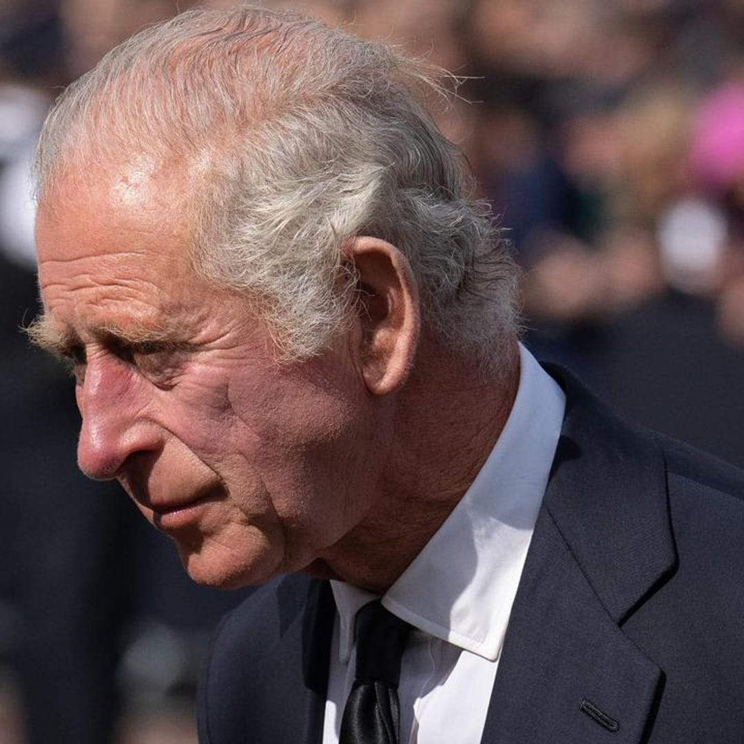 King Charles III and the Queen Consort arrive at Buckingham Palace