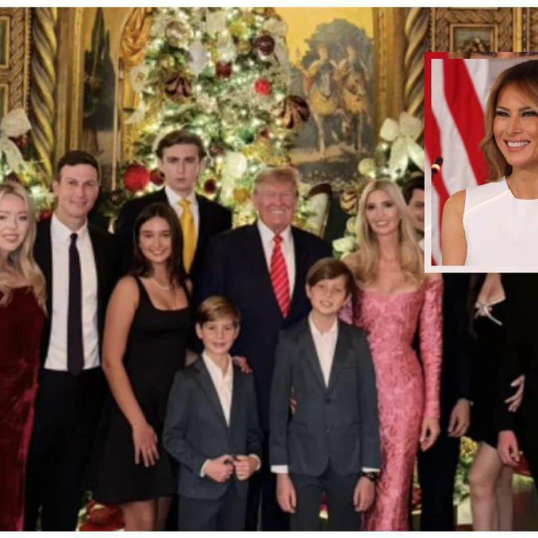 Melania Trump is missing from Trump family Christmas photo