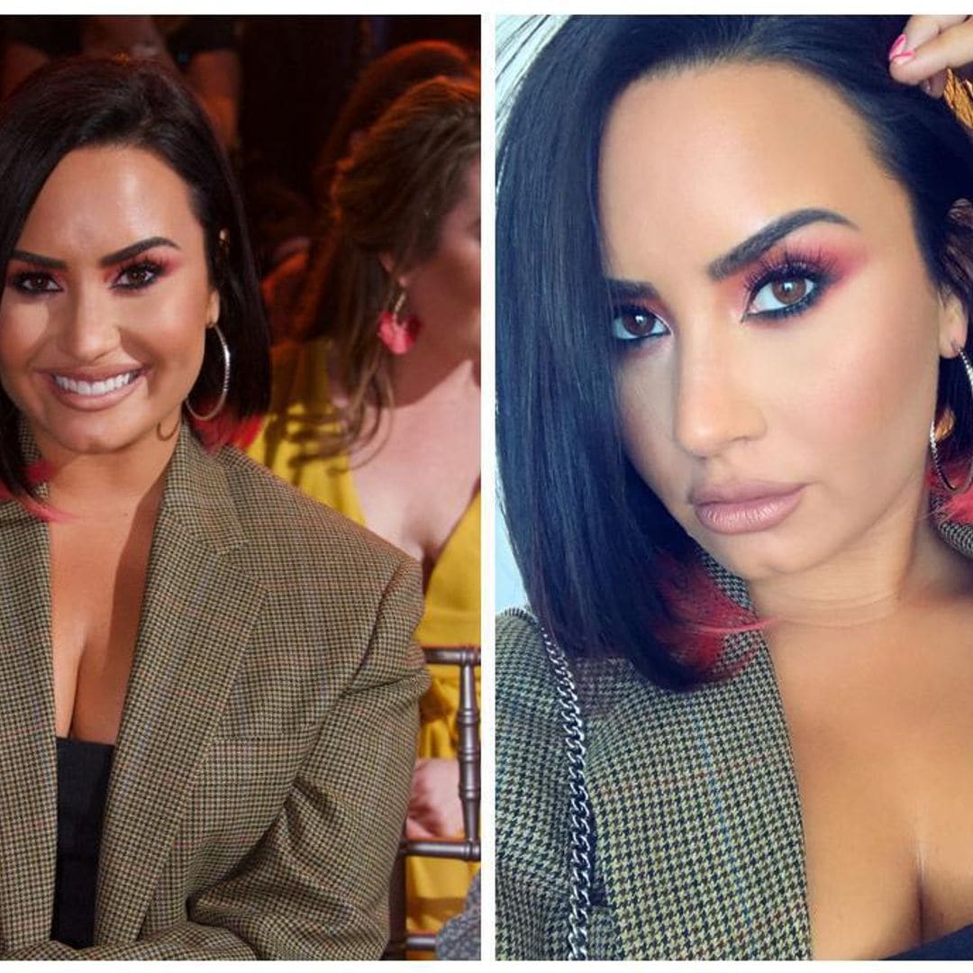 Demi Lovato's oversized plaid blazer is what you need for fall