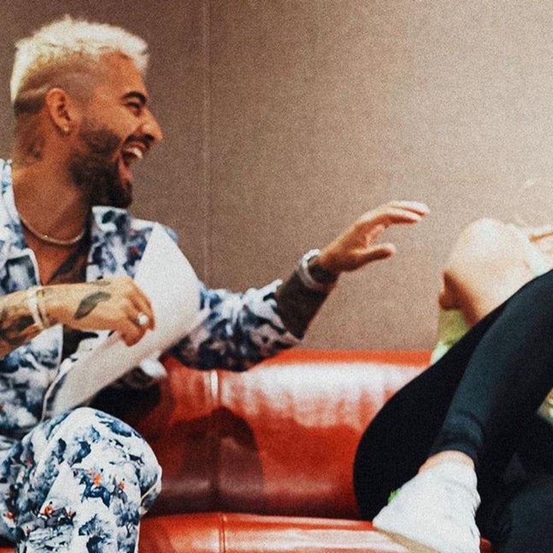 JLo and Maluma joke around in the studio and tease major news