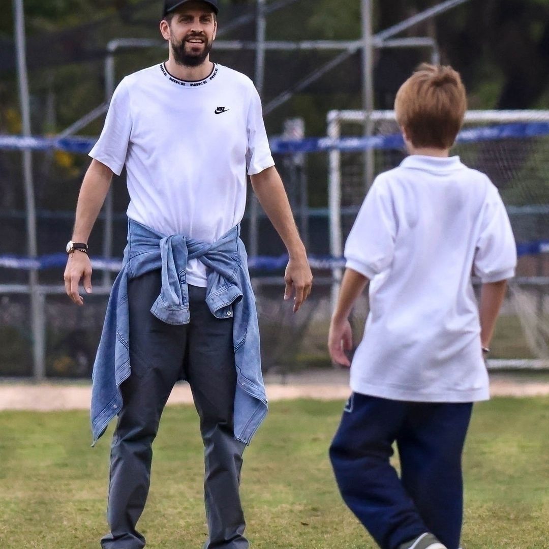 Gerard Piqué y sus hijos se divierten en Miami mientras Shakira continúa con su gira