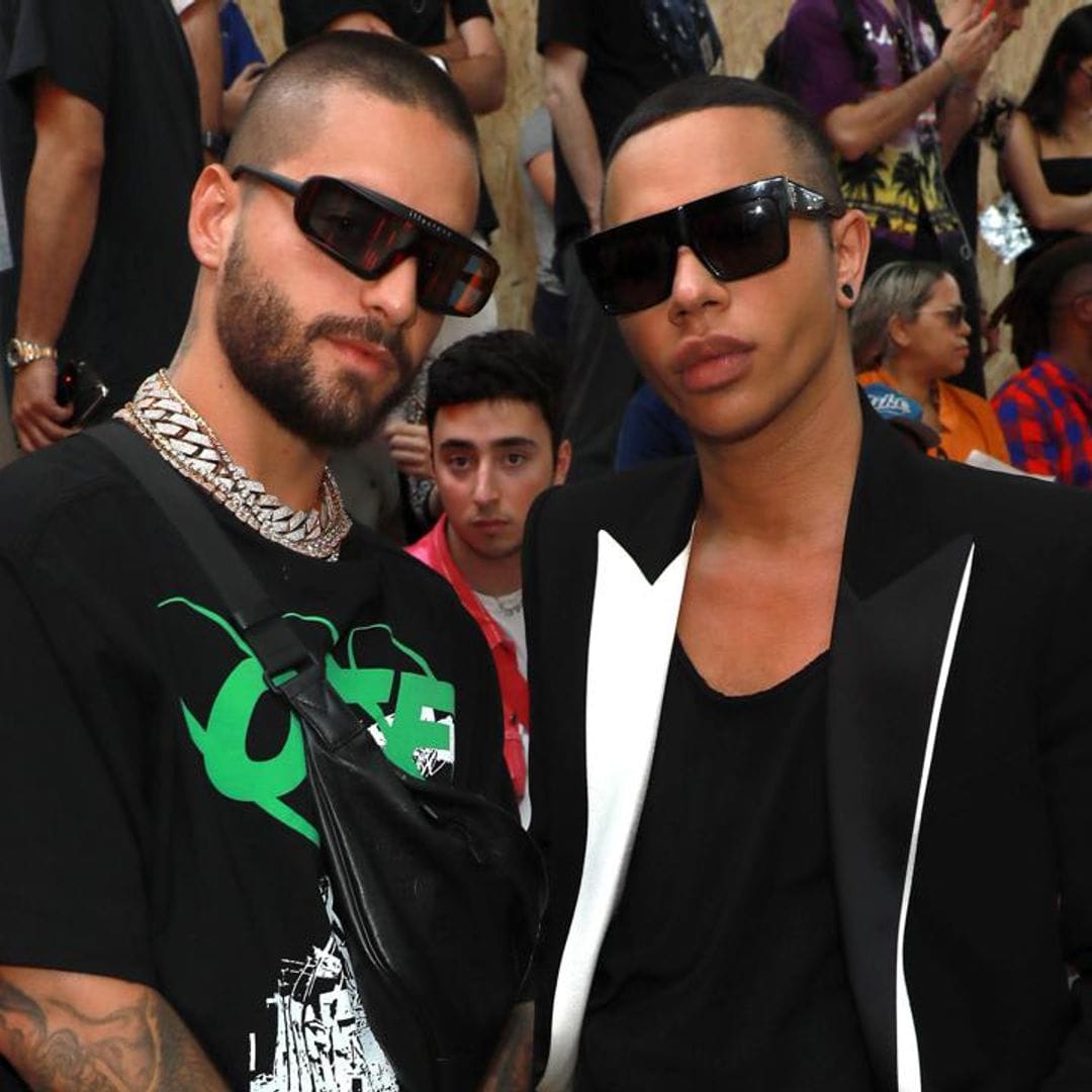 Maluma and Olivier Rousteing have a dinner & design session