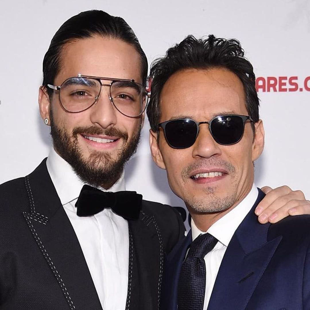 Maluma and Marc Anthony are working on music together! The stars share snaps in the recording studio