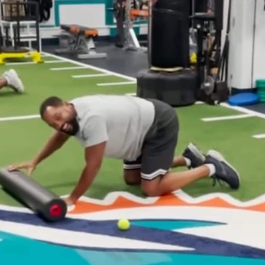 Will Smith passes gas with confidence while training with the Miami Dolphins