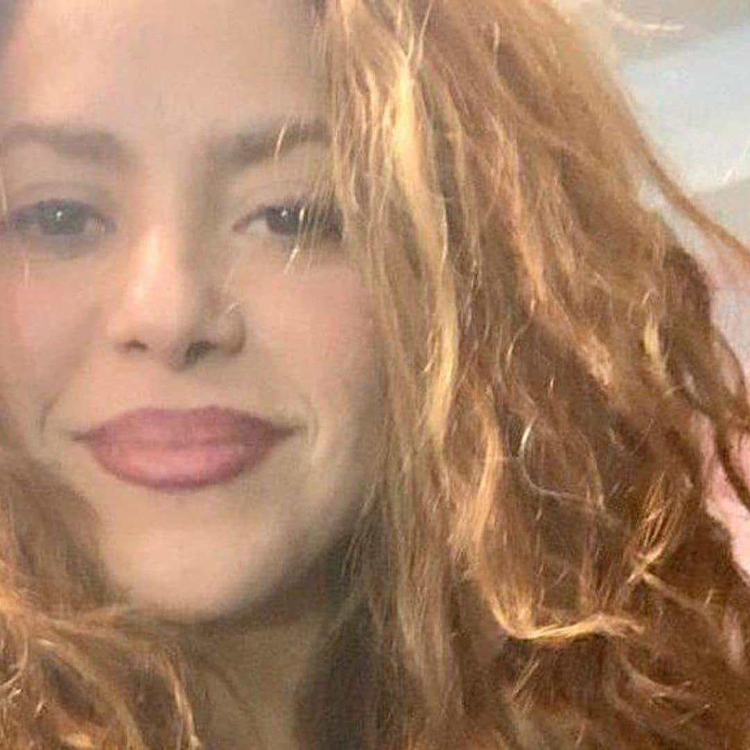 Shakira shows off her terrible table soccer skills as she tries out toys for her kids