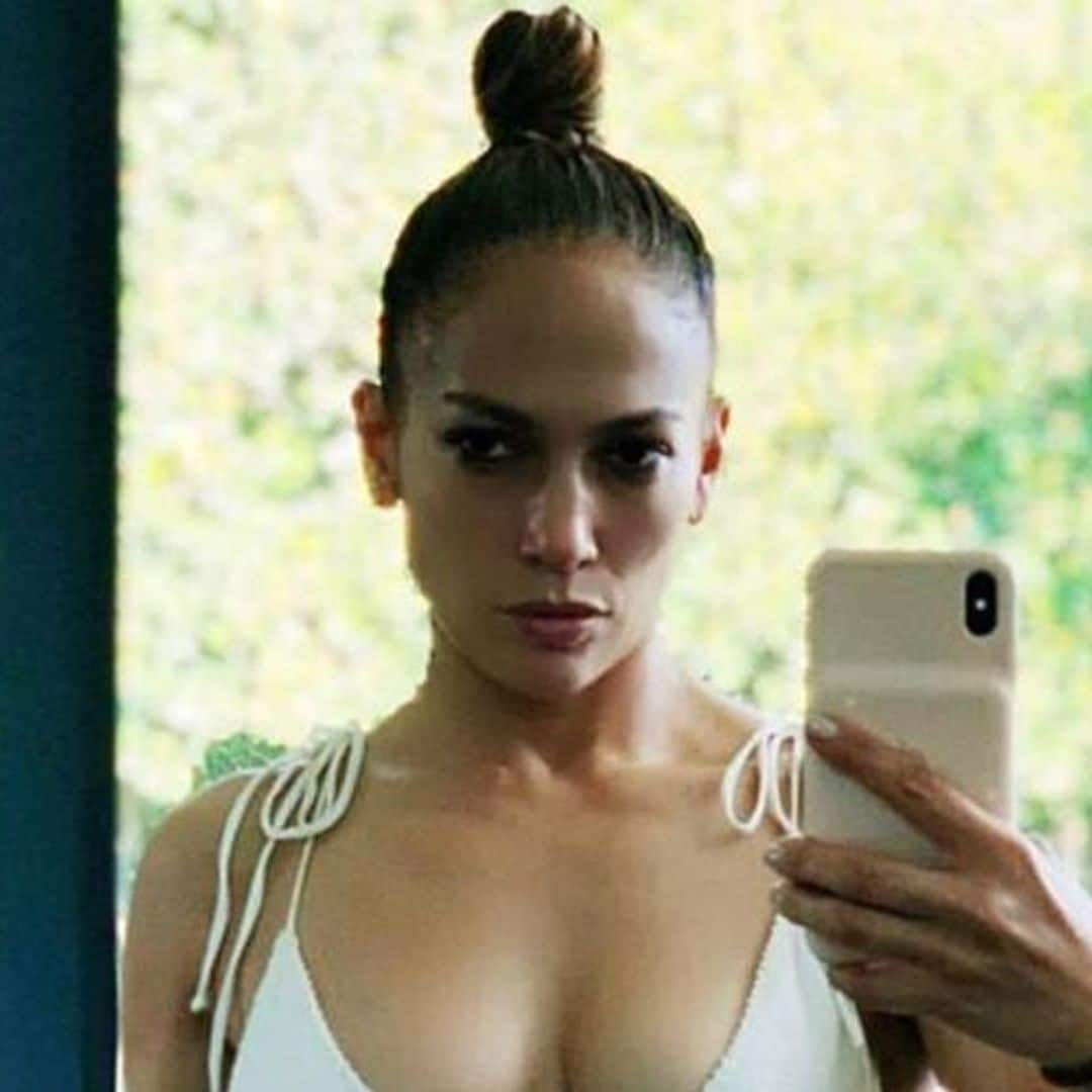 Jennifer Lopez breaks the internet with stunning revealing white bikini picture